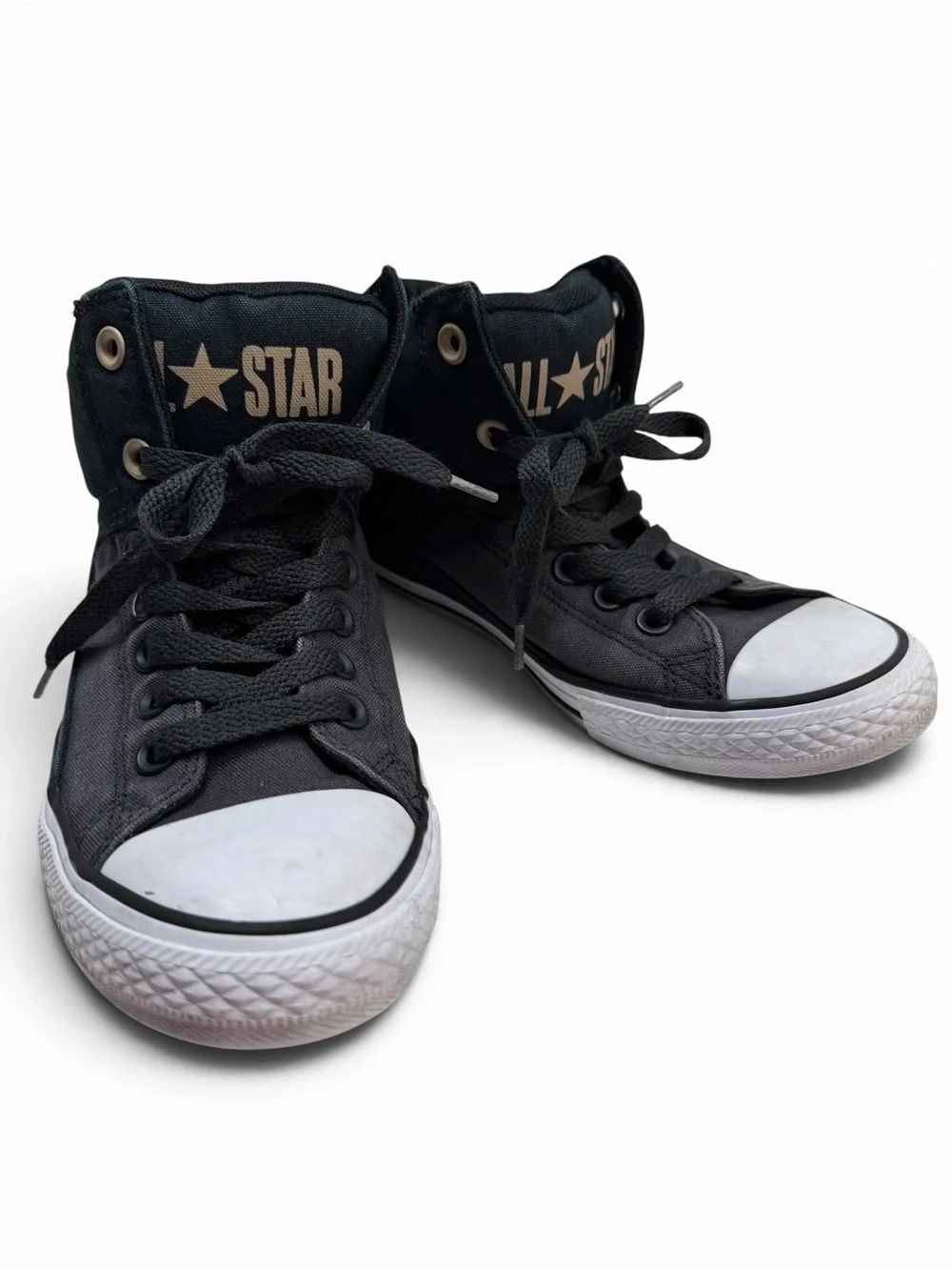 Converse High Tops Black Junior 8 W9